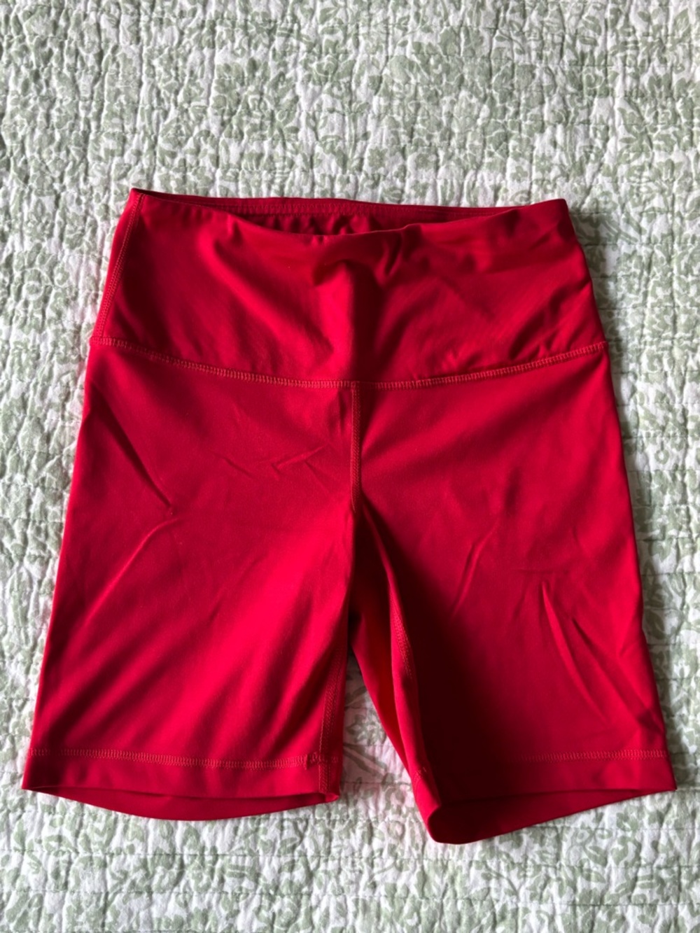 Yogalicious Bright Red High-Rise Bike Shorts